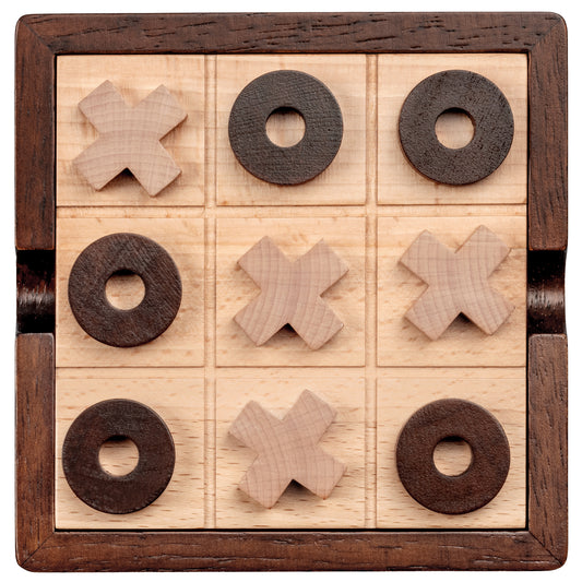 Lingle 5.5'' Luxury Wooden Tic Tac Toe Game