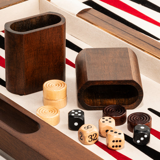 Lingle 15'' Deluxe Solid Wood 3-in-1 Chess Set