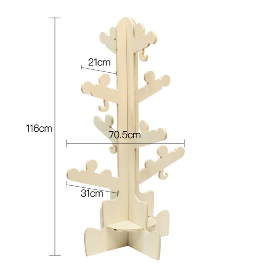 Lingle Kids Premium Wooden Coat Rack Stand