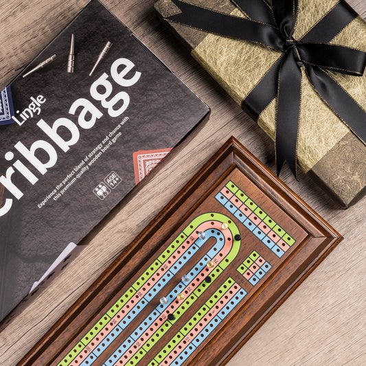 Lingle 15.7'' Premium Wooden Cribbage Set