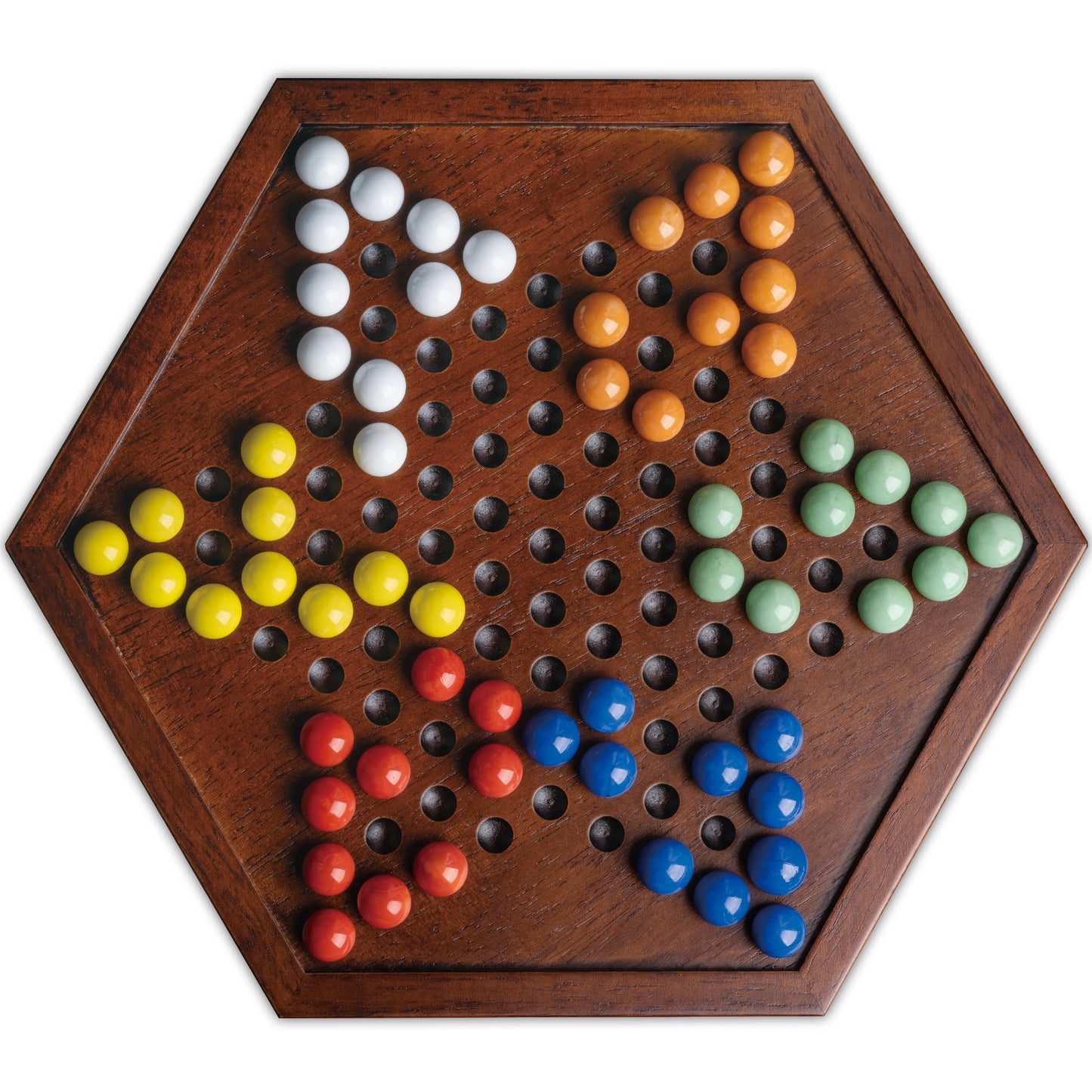 Lingle Chinese Checkers Set with Storage Drawer