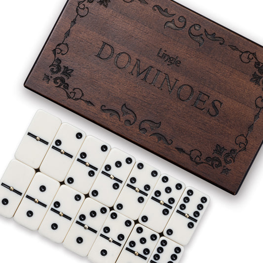 Lingle Luxury Dominoes Set with 28 Pieces