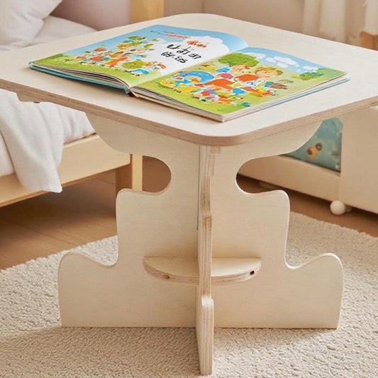 Lingle Kids Wooden Desk with Foldable Storage Tray