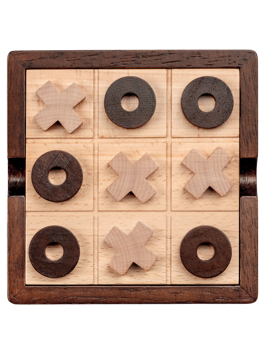 Lingle 5.5'' Luxury Wooden Tic Tac Toe Game