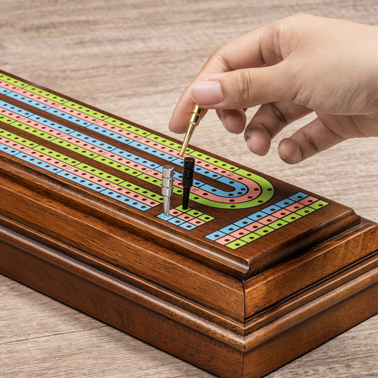 Lingle 15.7'' Premium Wooden Cribbage Set