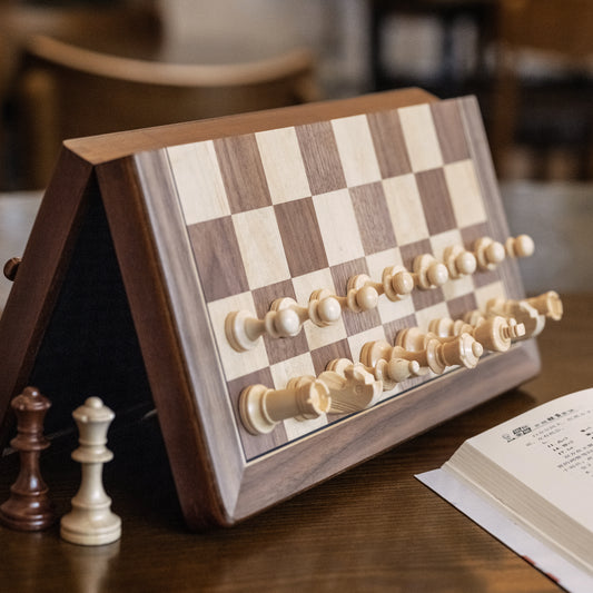 Lingle 15'' Magnetic Wooden Chess Set
